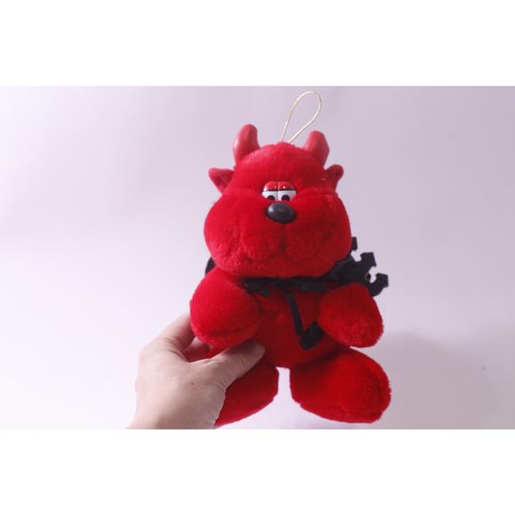 Fun World, Red Devil, Plush, Hanging, Stuffed Animal, Soft, Toy, ~ 250605-WH 305 - Picture 1 of 5